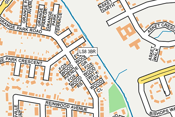 LS8 3BR map - OS OpenMap – Local (Ordnance Survey)