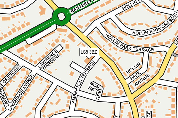 LS8 3BZ map - OS OpenMap – Local (Ordnance Survey)