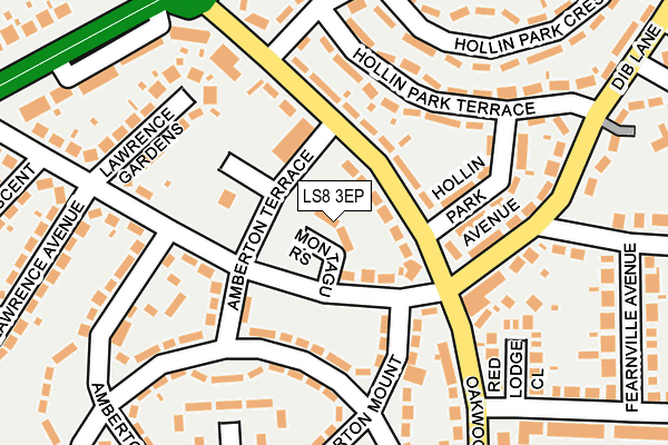 LS8 3EP map - OS OpenMap – Local (Ordnance Survey)