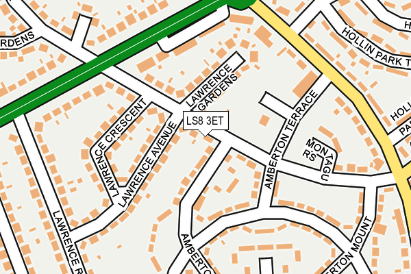 LS8 3ET map - OS OpenMap – Local (Ordnance Survey)