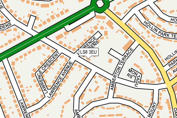LS8 3EU map - OS OpenMap – Local (Ordnance Survey)