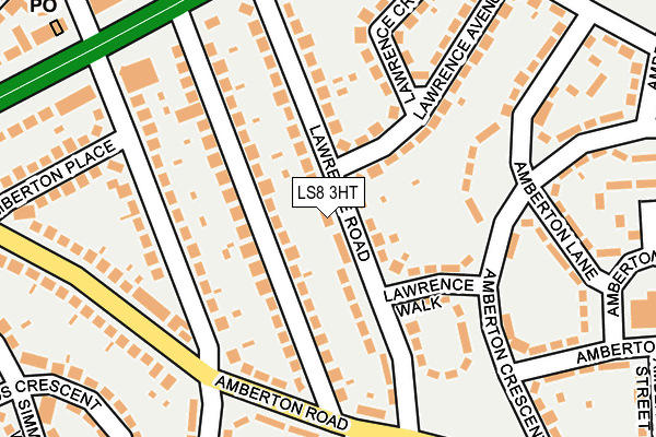 LS8 3HT map - OS OpenMap – Local (Ordnance Survey)