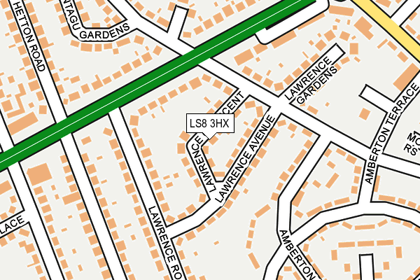 LS8 3HX map - OS OpenMap – Local (Ordnance Survey)