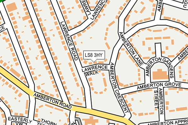 LS8 3HY map - OS OpenMap – Local (Ordnance Survey)