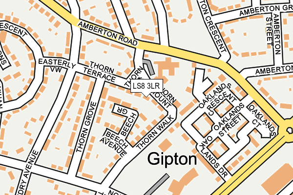 LS8 3LR map - OS OpenMap – Local (Ordnance Survey)