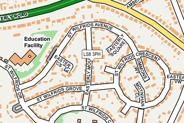 LS8 3PH map - OS OpenMap – Local (Ordnance Survey)