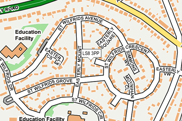 LS8 3PP map - OS OpenMap – Local (Ordnance Survey)