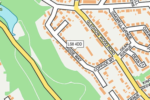 LS8 4DD map - OS OpenMap – Local (Ordnance Survey)