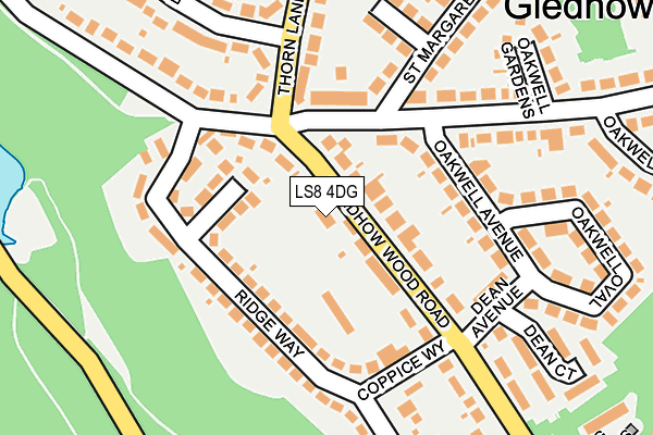 LS8 4DG map - OS OpenMap – Local (Ordnance Survey)