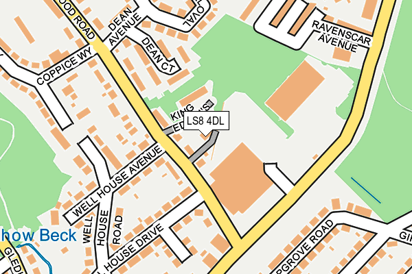 LS8 4DL map - OS OpenMap – Local (Ordnance Survey)