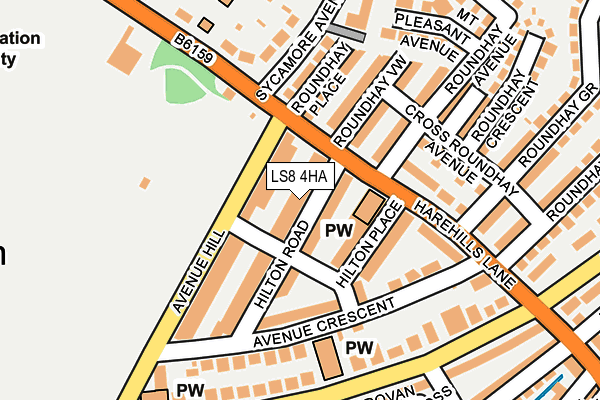 LS8 4HA map - OS OpenMap – Local (Ordnance Survey)