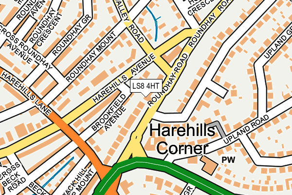 LS8 4HT map - OS OpenMap – Local (Ordnance Survey)