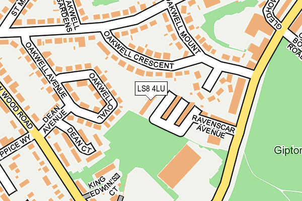 LS8 4LU map - OS OpenMap – Local (Ordnance Survey)
