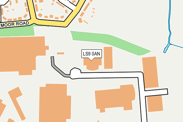 LS9 0AN map - OS OpenMap – Local (Ordnance Survey)