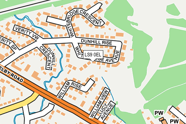 LS9 0EL map - OS OpenMap – Local (Ordnance Survey)
