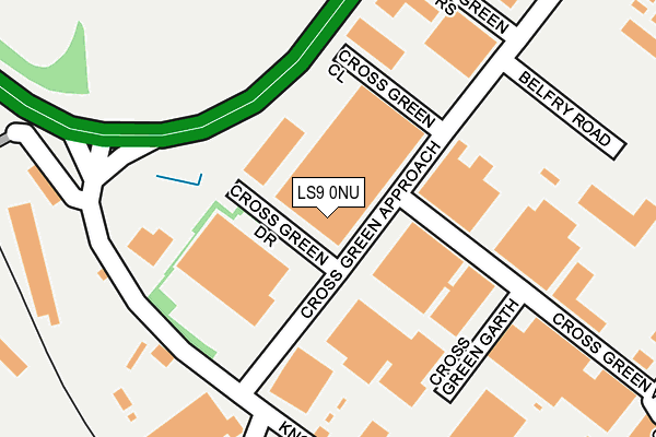 LS9 0NU map - OS OpenMap – Local (Ordnance Survey)