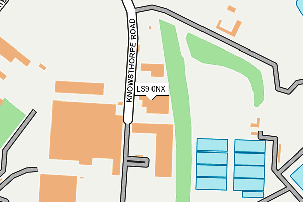 LS9 0NX map - OS OpenMap – Local (Ordnance Survey)