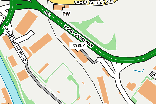 LS9 0NY map - OS OpenMap – Local (Ordnance Survey)