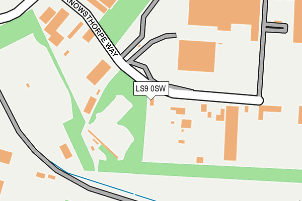 LS9 0SW map - OS OpenMap – Local (Ordnance Survey)