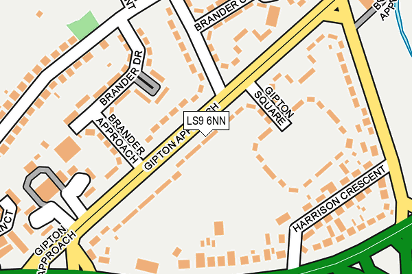 LS9 6NN map - OS OpenMap – Local (Ordnance Survey)