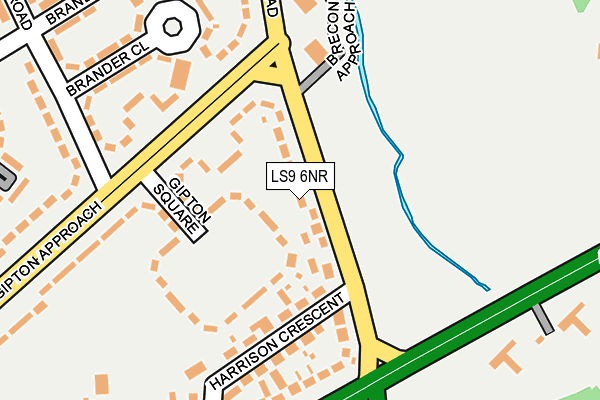 LS9 6NR map - OS OpenMap – Local (Ordnance Survey)
