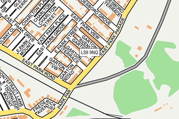 LS9 9NQ map - OS OpenMap – Local (Ordnance Survey)