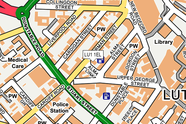 LU1 1EL map - OS OpenMap – Local (Ordnance Survey)