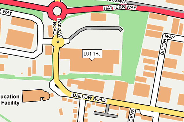 LU1 1HJ map - OS OpenMap – Local (Ordnance Survey)