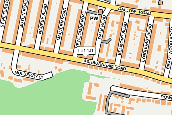 LU1 1JT map - OS OpenMap – Local (Ordnance Survey)