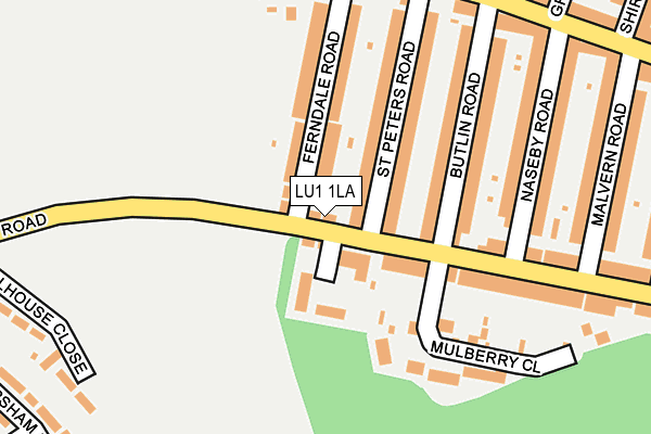 LU1 1LA map - OS OpenMap – Local (Ordnance Survey)