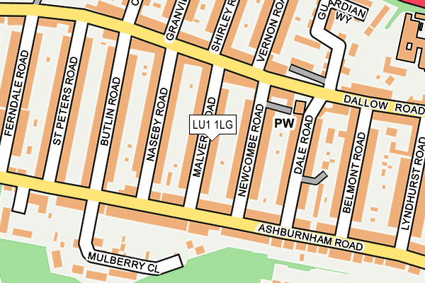 LU1 1LG map - OS OpenMap – Local (Ordnance Survey)