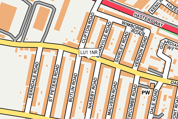 LU1 1NR map - OS OpenMap – Local (Ordnance Survey)