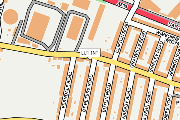 LU1 1NT map - OS OpenMap – Local (Ordnance Survey)