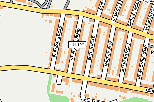 LU1 1PG map - OS OpenMap – Local (Ordnance Survey)