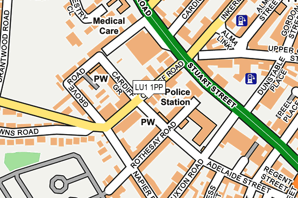 Map of PRV TRANSPORT LTD at local scale