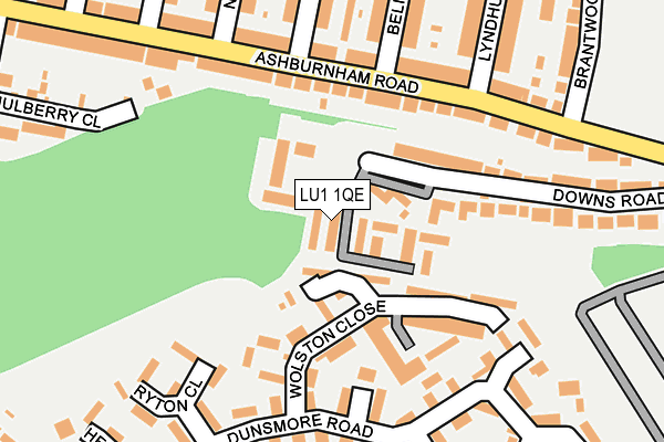 LU1 1QE map - OS OpenMap – Local (Ordnance Survey)
