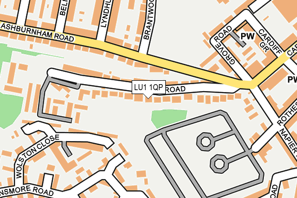 LU1 1QP map - OS OpenMap – Local (Ordnance Survey)