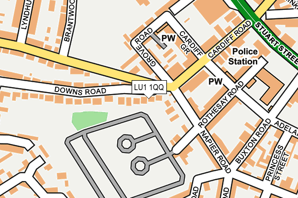 LU1 1QQ map - OS OpenMap – Local (Ordnance Survey)