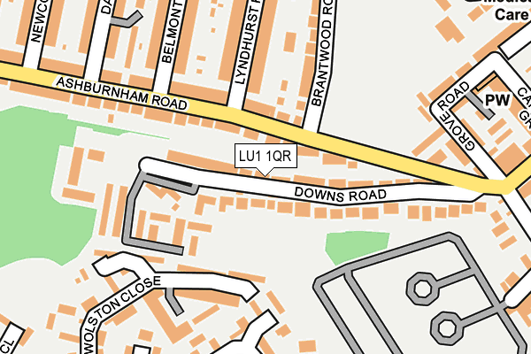 LU1 1QR map - OS OpenMap – Local (Ordnance Survey)