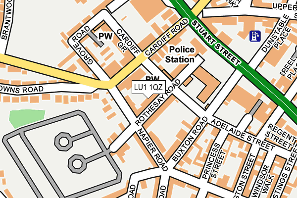 LU1 1QZ map - OS OpenMap – Local (Ordnance Survey)