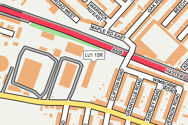 LU1 1SR map - OS OpenMap – Local (Ordnance Survey)