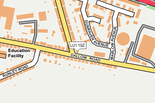 LU1 1SZ map - OS OpenMap – Local (Ordnance Survey)