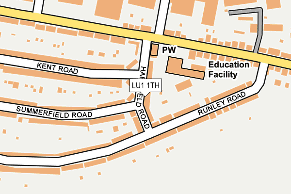 LU1 1TH map - OS OpenMap – Local (Ordnance Survey)