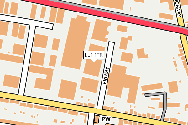 LU1 1TR map - OS OpenMap – Local (Ordnance Survey)