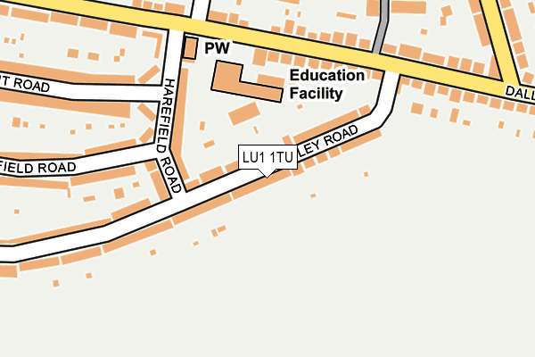 LU1 1TU map - OS OpenMap – Local (Ordnance Survey)