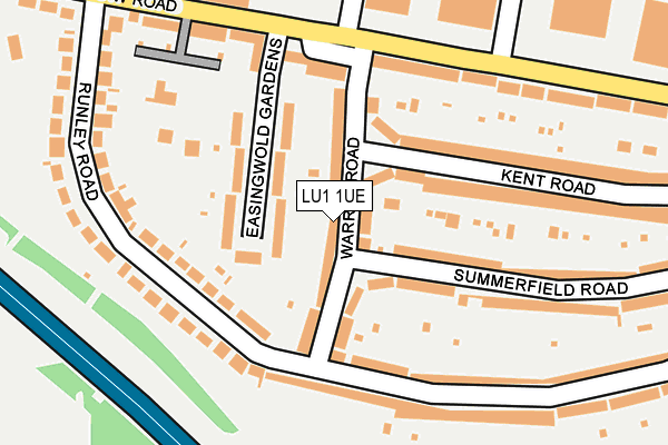 LU1 1UE map - OS OpenMap – Local (Ordnance Survey)