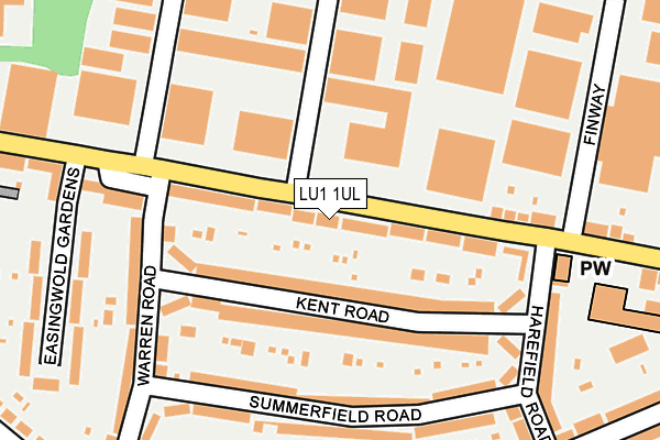 LU1 1UL map - OS OpenMap – Local (Ordnance Survey)