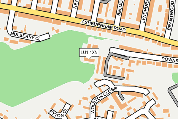 LU1 1XN map - OS OpenMap – Local (Ordnance Survey)