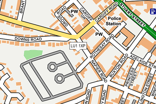 LU1 1XP map - OS OpenMap – Local (Ordnance Survey)
