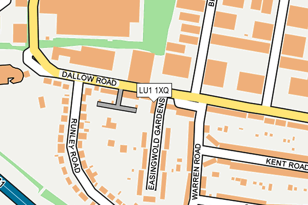 LU1 1XQ map - OS OpenMap – Local (Ordnance Survey)